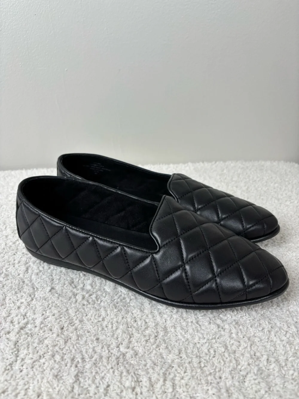 Aerosoles Shoes Womens 10.5M‎ Black Betunia Almond Closed Toe Leather Loafers